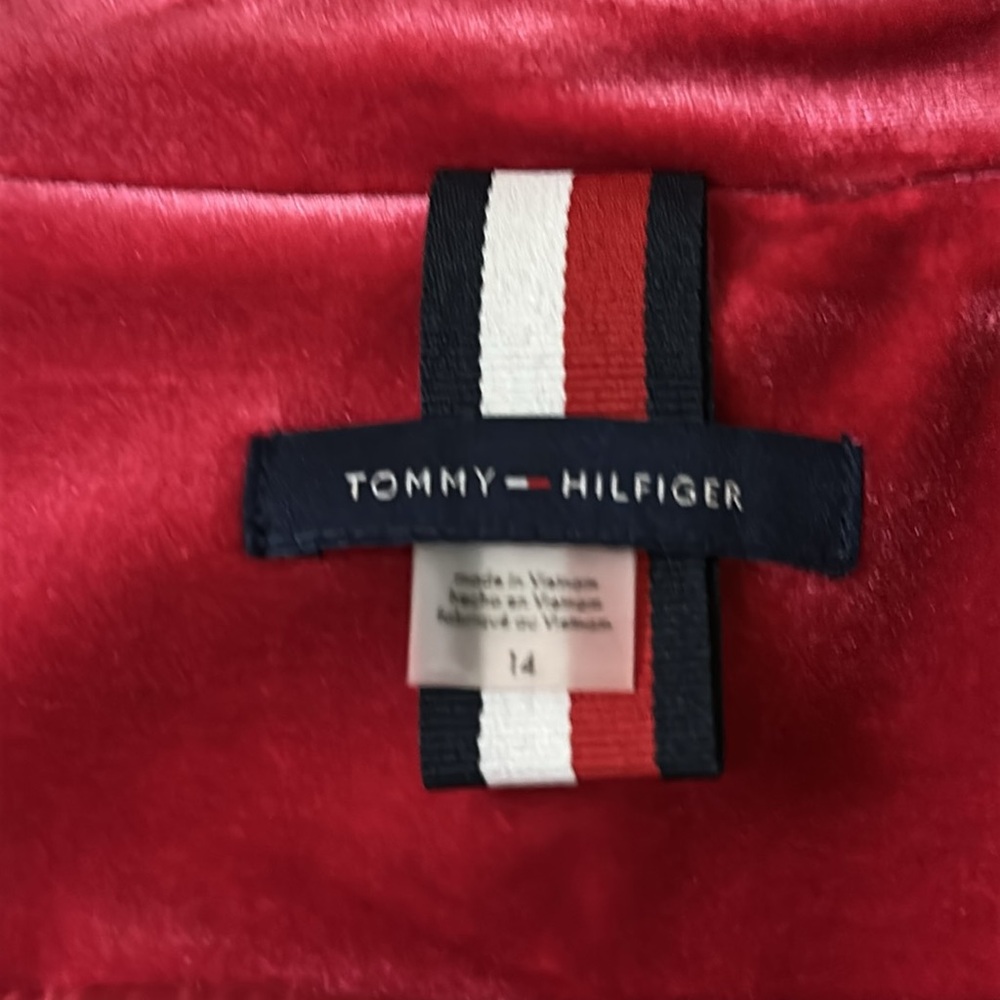“Tommy Hilfiger” Pink Velvet Women's Blazer - Picture 6 of 6
